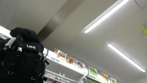 Asian Teen Exposes Underwear in Store and Outdoors