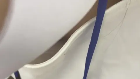 Slim Caucasian Woman Masturbating in Lingerie