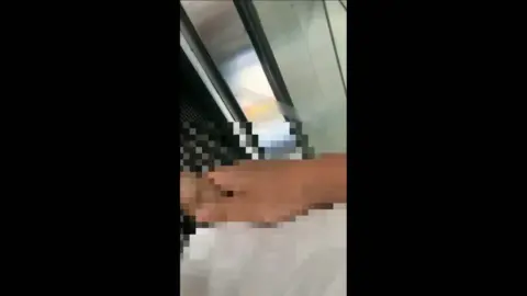 Asian Girl in Black Skirt Teased