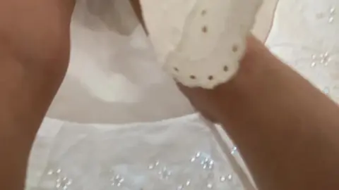 Blonde Teen in Lingerie and Checkered Shirt