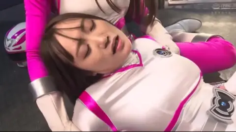 Asian Lesbians in Futuristic Outfits Engage in Erotic Play