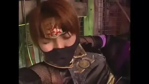 Asian BDSM Fetish with Fishnet and Leather