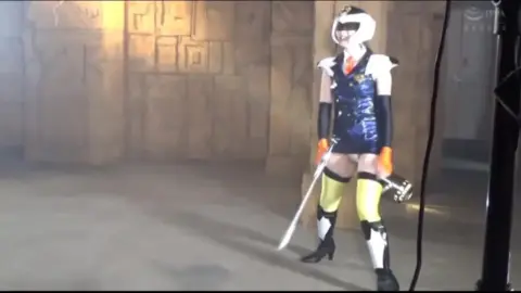 Asian Warrior Goddess in Futuristic Temple