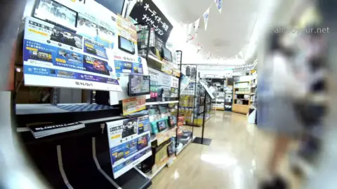 Asian Teen in Checkered Skirt