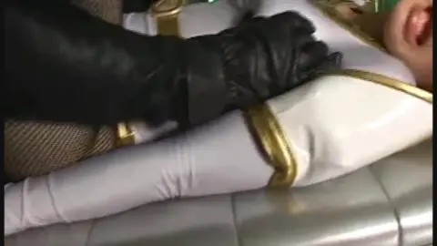 Asian Lesbians in Costumes Kissing and Touching