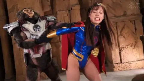 Asian Superhero Cosplay Wrestling