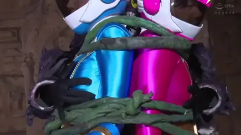 Bound Asian Beauties in Temple