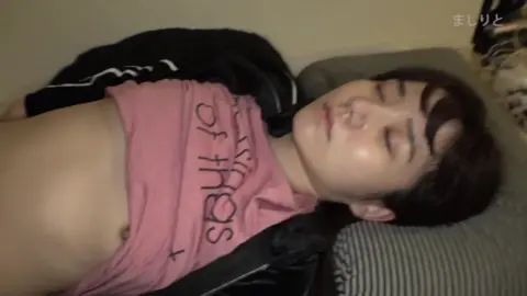 Asian Couple Intimate Moments in Bedroom