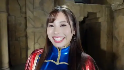 Asian Superheroine in Costume Play