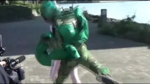 Asian Superhero Cosplay Encounter