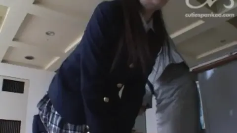 Asian Schoolgirls Spanked in Classroom
