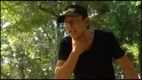 Blonde Teen in School Uniform Outdoor Encounter