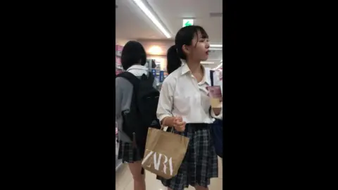 Asian Schoolgirls Shopping and Playing
