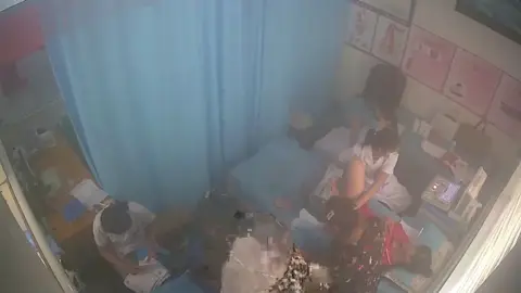 Asian Girls Gathering in Bedroom