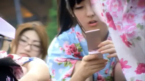 Asian Women in Traditional Kimono