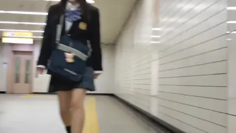 Schoolgirl in Subway Uniform