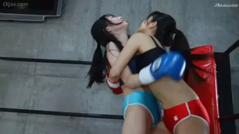 Asian Lesbians in Boxing Ring and Bedroom