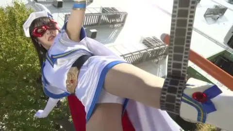 Asian Cosplay Sex Scene with Dynamic Poses