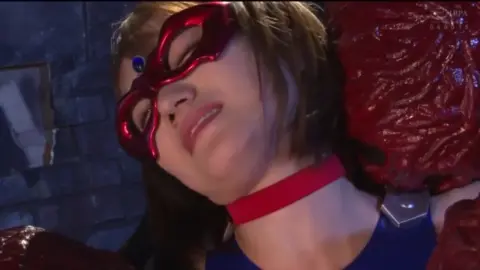 Asian Cosplay Girls Fighting in Forest and Dark Room