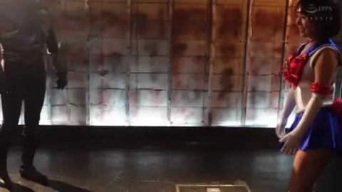 Asian Cosplay Duo Intimate Encounter