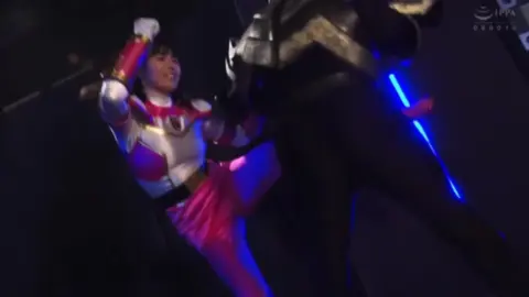 Costumed Asian Women Interact in Dark Room