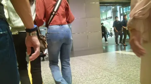 Asian Girls in Public Area