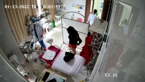 Real Hidden Camera in Gynecological Cabinet 31