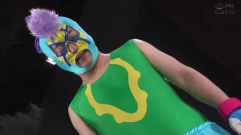 Asian Women Wrestling in Masks