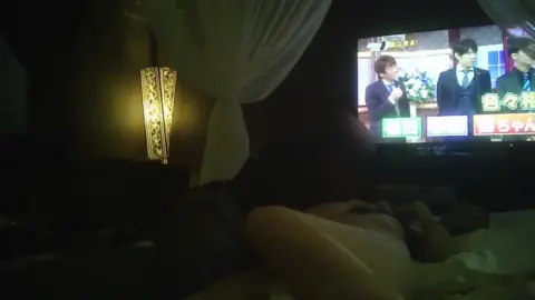 Asian Teen Masturbates in Dimly Lit Bedroom