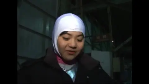 Asian Girls Fighting on Train Tracks