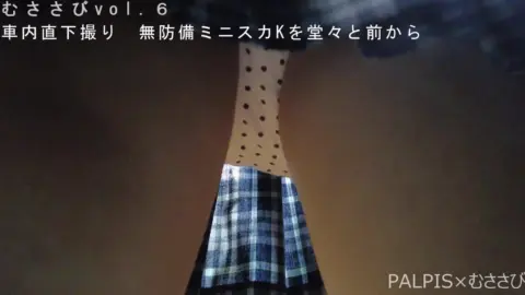 Asian Teen Lifts Skirt to Tease