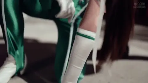 Asian Cosplay Fight Scene with Lightsaber