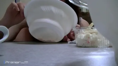 Asian Girl in Bathroom and Kitchen Scenes