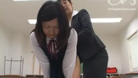 Asian Schoolgirl Spanked by Mature Woman