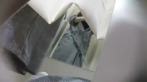 Asian Couple Intimate Moment in Bathroom