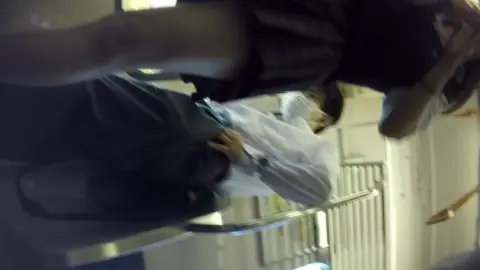 Asian Schoolgirl Masturbating on Train