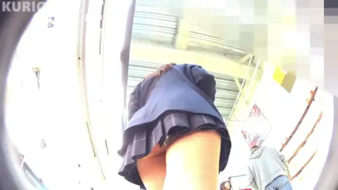 Asian Girls Exposed in Public Restroom