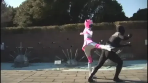 Asian Girls Outdoor Fun in Park