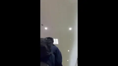 Asian Girls Exposing Underwear in Store