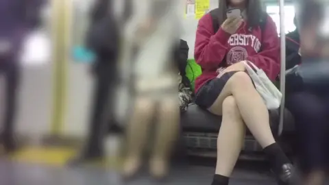 JK03 Train01 – Asian Girl Fucks on Train