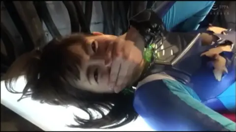 Asian Superheroine in Industrial Setting