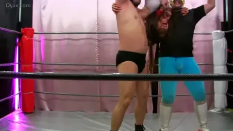 Wrestling Women Clash in Ring