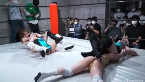 Asian Wrestlers in Action
