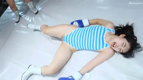 Asian Women Boxing in Swimsuits