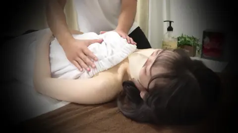 Asian Couple in Massage Room Encounter