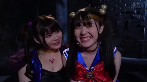 Asian Anime Cosplay Girls Intimate Moments