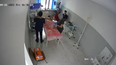 Caucasian Women in Medical Room