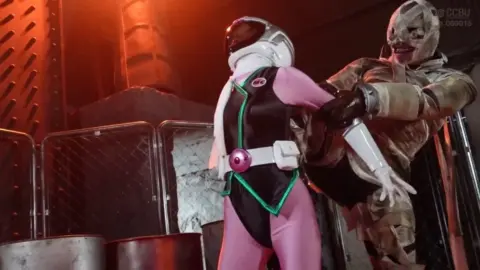 Asian Lesbians in Cosplay Fight