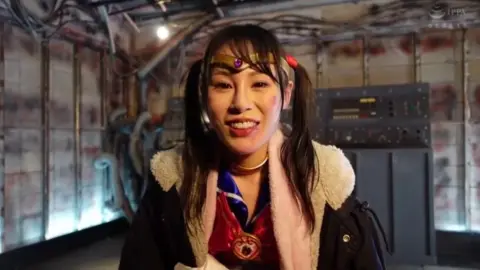 Asian Schoolgirl in Sailor Fuku Costume