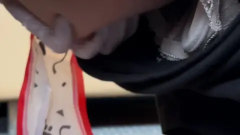 Asian Women Masturbating in Office Setting